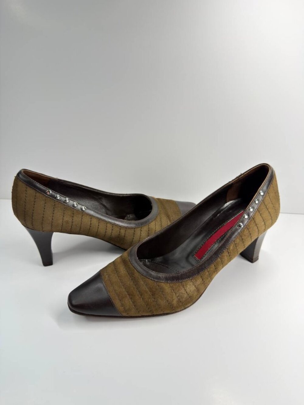 Valentina Rangoni Suede & Leather Heels – Women’s US 5.5B – Made in Italy - Picture 2 of 15